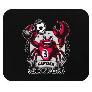 Discover Captain crab Mouse Pads