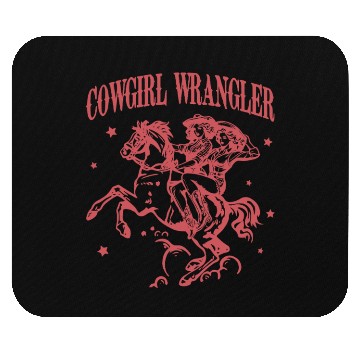 Discover Cowgirl Wrangler Mouse Pads