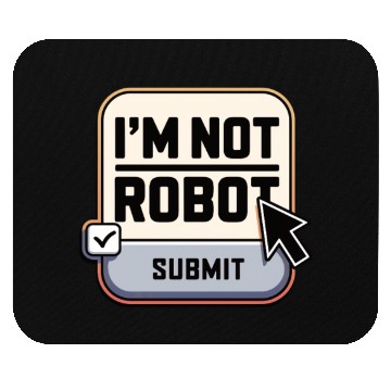Discover I'm Not Robot Captcha Fun Mouse Pads