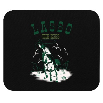 Discover Lasso The Eggs Easter Cowboy Mouse Pads
