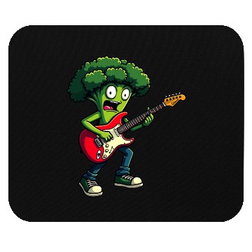Discover Rocking Broccoli Mouse Pads