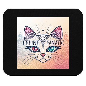 Discover Feline Fanatic Mouse Pads - Cat Lover Mouse Pads - Unique Ca