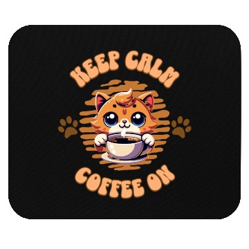 Discover Keep calm Coffee on Cat Mouse Pads