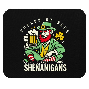 Discover St. Patrick's Day Fun With Beer And shenanigans Mouse Pads