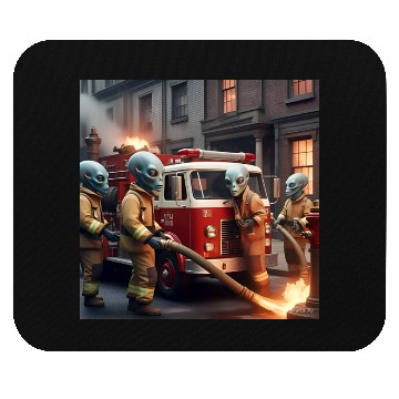 Discover Alien firefighters. Mouse Pads