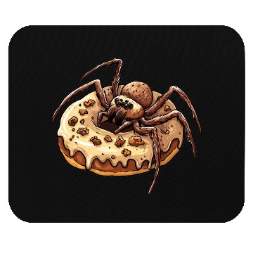 Discover Donut Spider Funny Creative Motif Mouse Pads