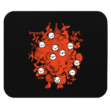 Discover Joyful Expressions Floral Design Mouse Pads