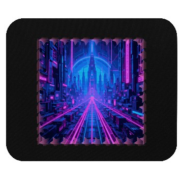 Discover Cyberpunk Dreamscape Mouse Pads