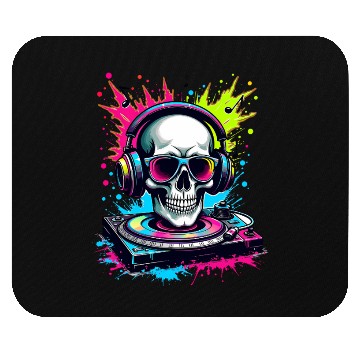 Discover Skull DJ Vibes Mouse Pads