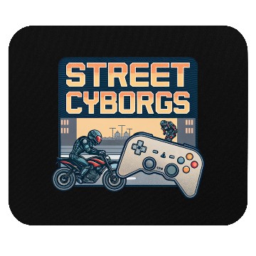 Discover Street Cyborgs - Retro Video Game Mouse Pads