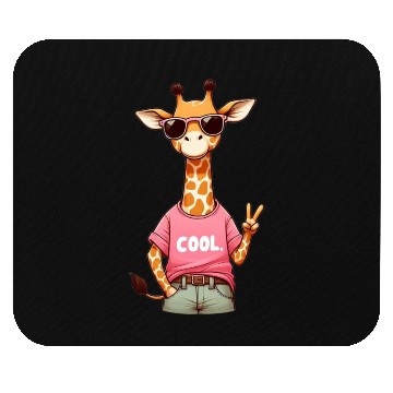 Discover Cool giraffe Mouse Pads