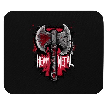 Discover Heavy Metal Axe Graphic Inspired Design Mouse Pads