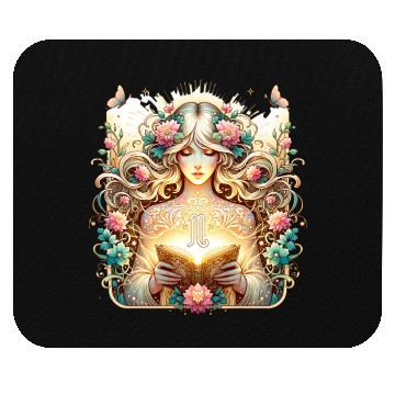 Discover Virgo - Starlit Goddess of Purity Mouse Pads