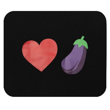Discover Love Eggplant Funny Gay LGBTQ Pride Mouse Pads