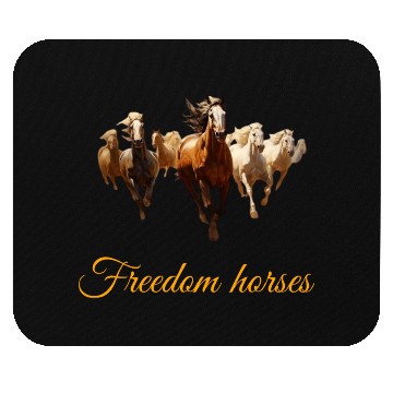 Discover Freedom Horses Mouse Pads