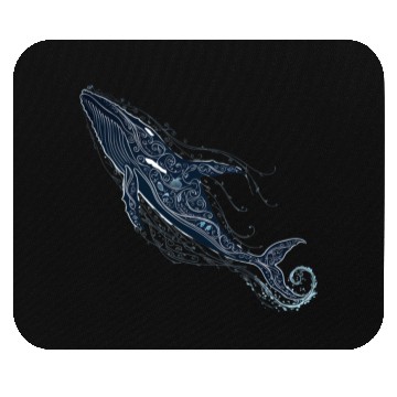 Discover Blue Whale Mouse Pads