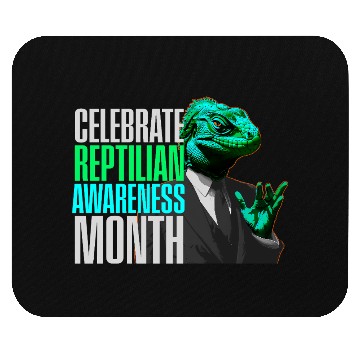 Discover Reptilian Awareness Month Lizard People Mouse Pads