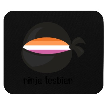 Discover Ninja Lesbian Pride Funny Mouse Pads