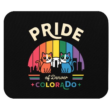 Discover Pride of Dallas City Texas USA Rainbow Flag Mouse Pads