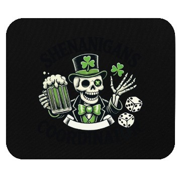 Discover Shenanigans Coordinator Sankt Patrick Tag Mouse Pads