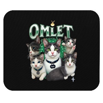 Discover Vintage 90s Aesthetic Multi-Cat Graphic Mouse Pads