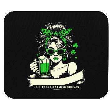 Discover St. Patrick's Day: Beer And shenanigans Mouse Pads