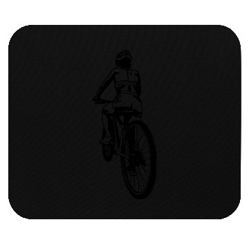 Discover Cycling Woman Mouse Pads