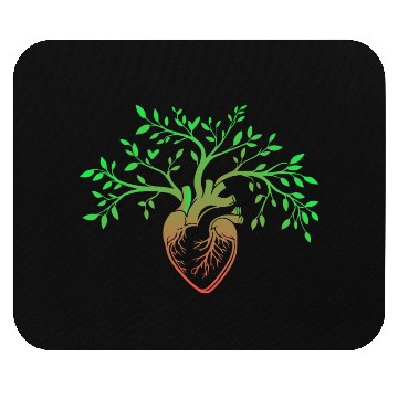 Discover Nature-Inspired Anatomical Heart & Tree Design Mouse Pads