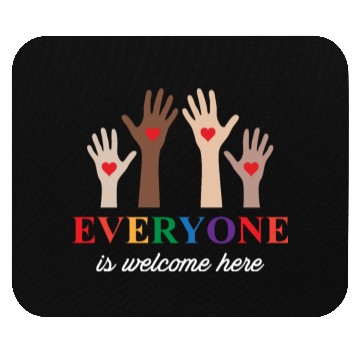 Discover Everyone Is Welcome Here Idaho Teacher Mouse Pads
