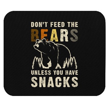 Discover Gay Bear Pride Don't Feed Bears Funny Bear Flag Mouse Pads
