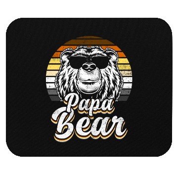 Discover Papa Bear Gay Pride Cool Bear Flag Retro Style Mouse Pads
