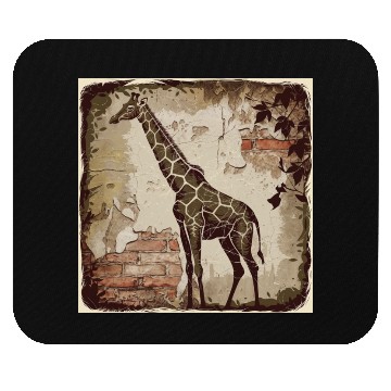 Discover Stylized giraffe Mouse Pads