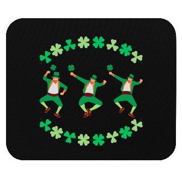 Discover Dancing Leprechauns St Patrick's Day Mouse Pads