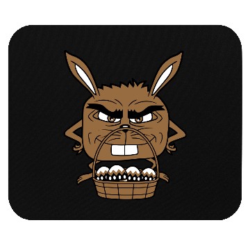 Discover Easter Bunny Eggs Basket Evil Eye Dangerous Smile Mouse Pads