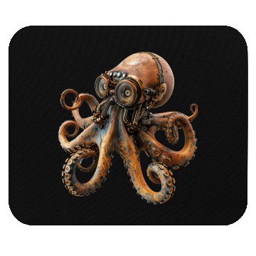 Discover Steampunk Octopus, Steampunk Sci-Fi Mouse Pads