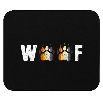 Discover Woof Bear Pride Paw Prints Gay Men LGBT Bear Flag Mouse Pads