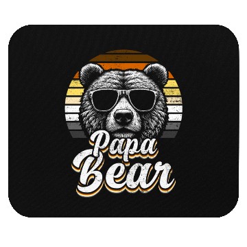Discover Papa Bear Gay Pride Retro Cool Bear Flag Style Mouse Pads