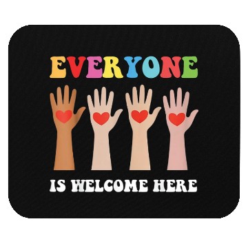 Discover Everyone Is Welcome Here Idaho Teacher Mouse Pads