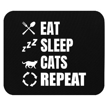 Discover Cat Owner Daily Routine Mouse Pads