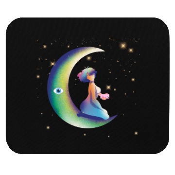 Discover Moonlit lady Mouse Pads