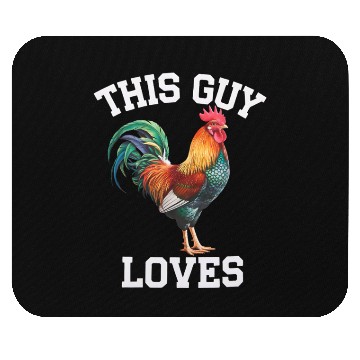 Discover This Guy Loves Cock Chicken Bird Funny Gay Mouse Pads