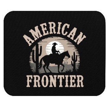 Discover American Frontier Western Cowboy Mouse Pads