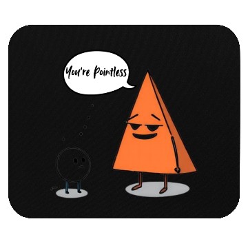 Discover Geometric Humor The Pointless Circle Mouse Pads