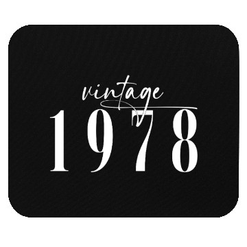 Discover Vintage 1978 Elegant Minimalist Birthday Mouse Pads