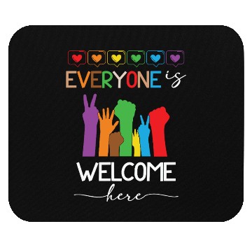 Discover Everyone Is Welcome Here Idaho Teacher Mouse Pads