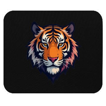 Discover Tiger face Mouse Pads