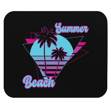Discover Summer Palm Tree Beach Mouse Pads