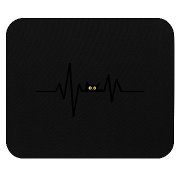Discover Cat Heartbeat Mouse Pads
