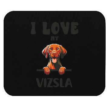 Discover I Love My Vizsla Mouse Pads