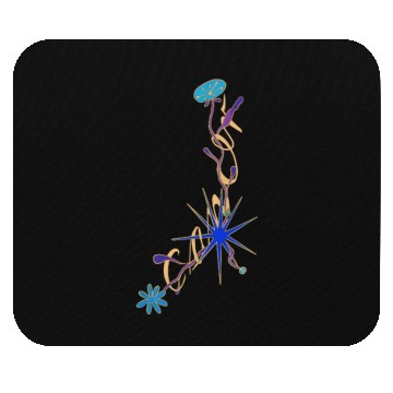 Discover Cancer – Floral Star Constellation Script Mouse Pads